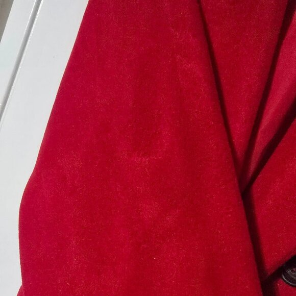 Women's Red Pea Coat Jacket Size XL Womens Extra Large Grace Karin - Picture 7 of 7